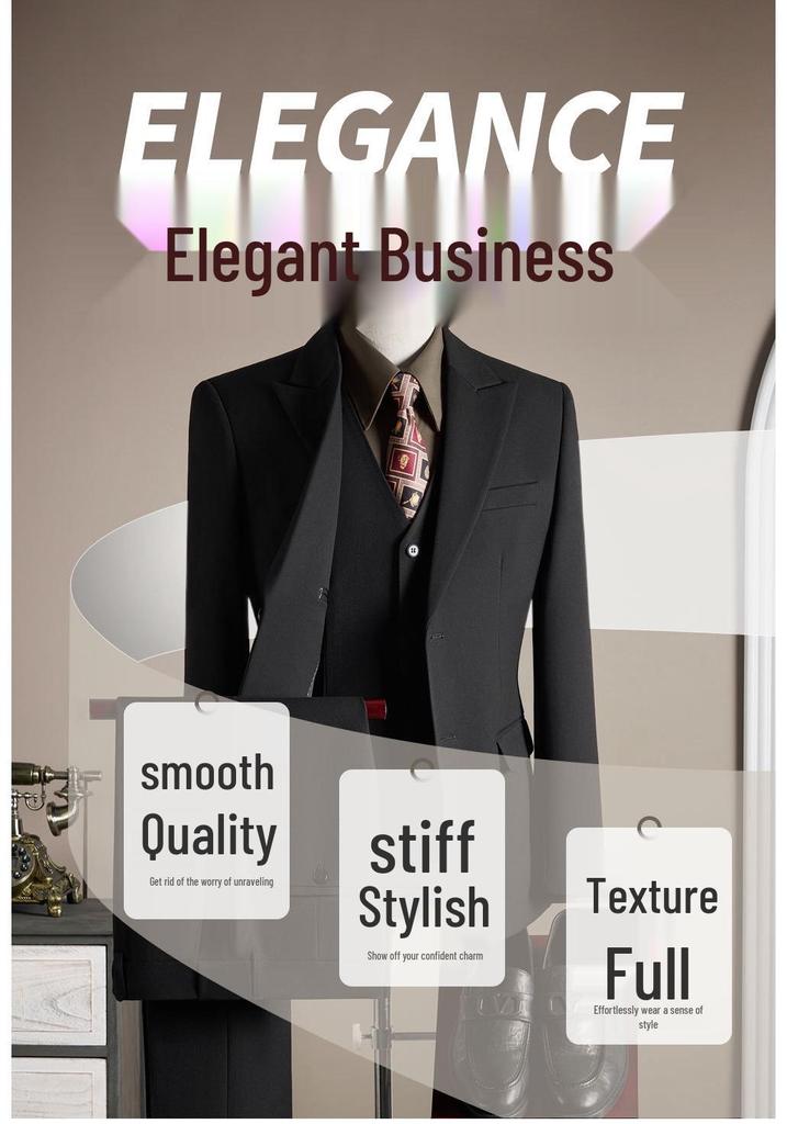 High-Quality Wool Suit: Business Casual & Formal Wear for Weddings