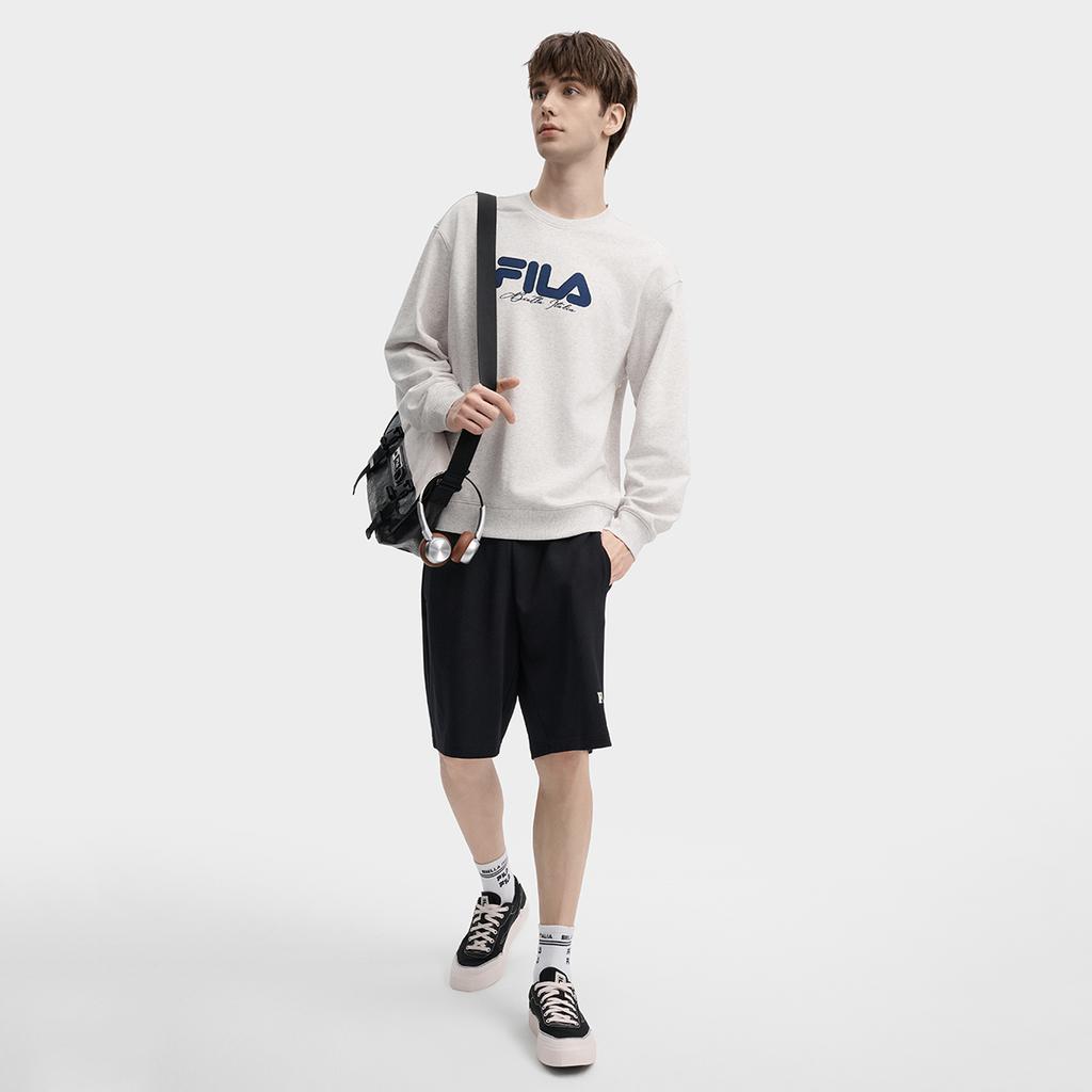 New FILA Sweatshirt Men's Moonlit Heather Gray F11U439204FMG