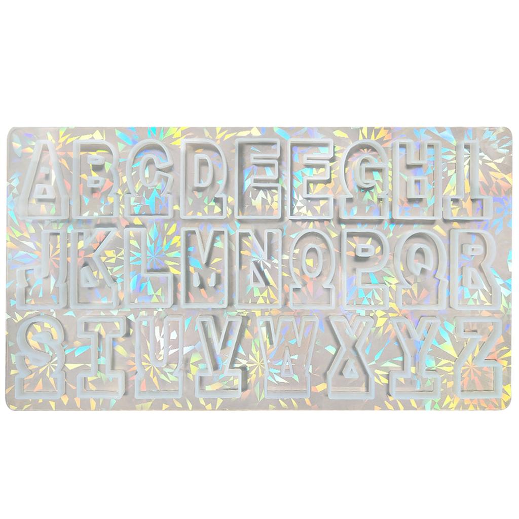 Silicone Alphabets Resin Casting Molds Ste Reusable Letter Mold Set for Jewelry Making Keychains Pendants Crafts