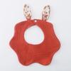 Newborn Cotton Crepe Bibs Cute Rabbit Ear Wavy Edge Saliva Towel Baby Gauze Absorbent Drool Bib