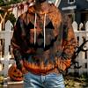 Men's Halloween Hoodie with Pocket, Casual Comfortable Pullover Sweatshirt for Everyday Wear