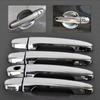 Compatible Carbon Fiber Pattern Door Handle & Bowl for 2005-2009 Toyota Ractis NCP100