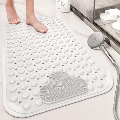 Tappetino da bagno con ventose in PVC DEXI, Tappetino antiscivolo per pavimento del bagno per doccia e vasca
