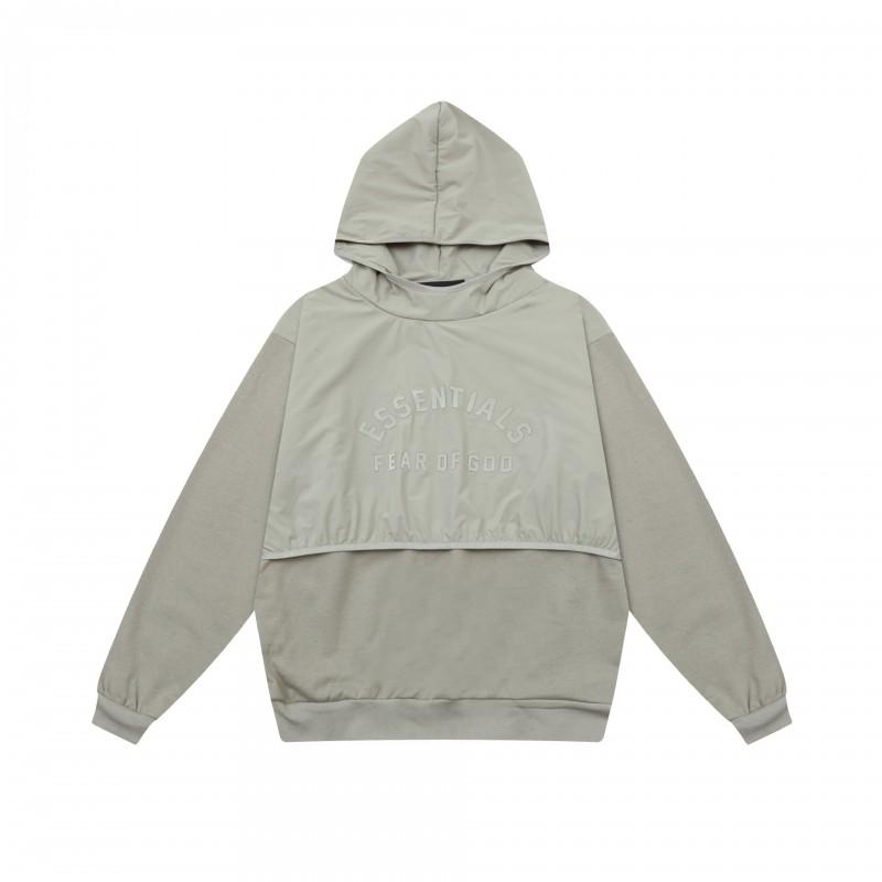 Unisex FOG Icon Double-Line Hoodie Cotton Warm Fleece Lined Crewneck Sweatshirt Winter Streetwear
