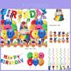 Żywy Zestaw Dekoracji i Akcesoriów na Urodziny Roblox Rainbow Friends dla Dzieci