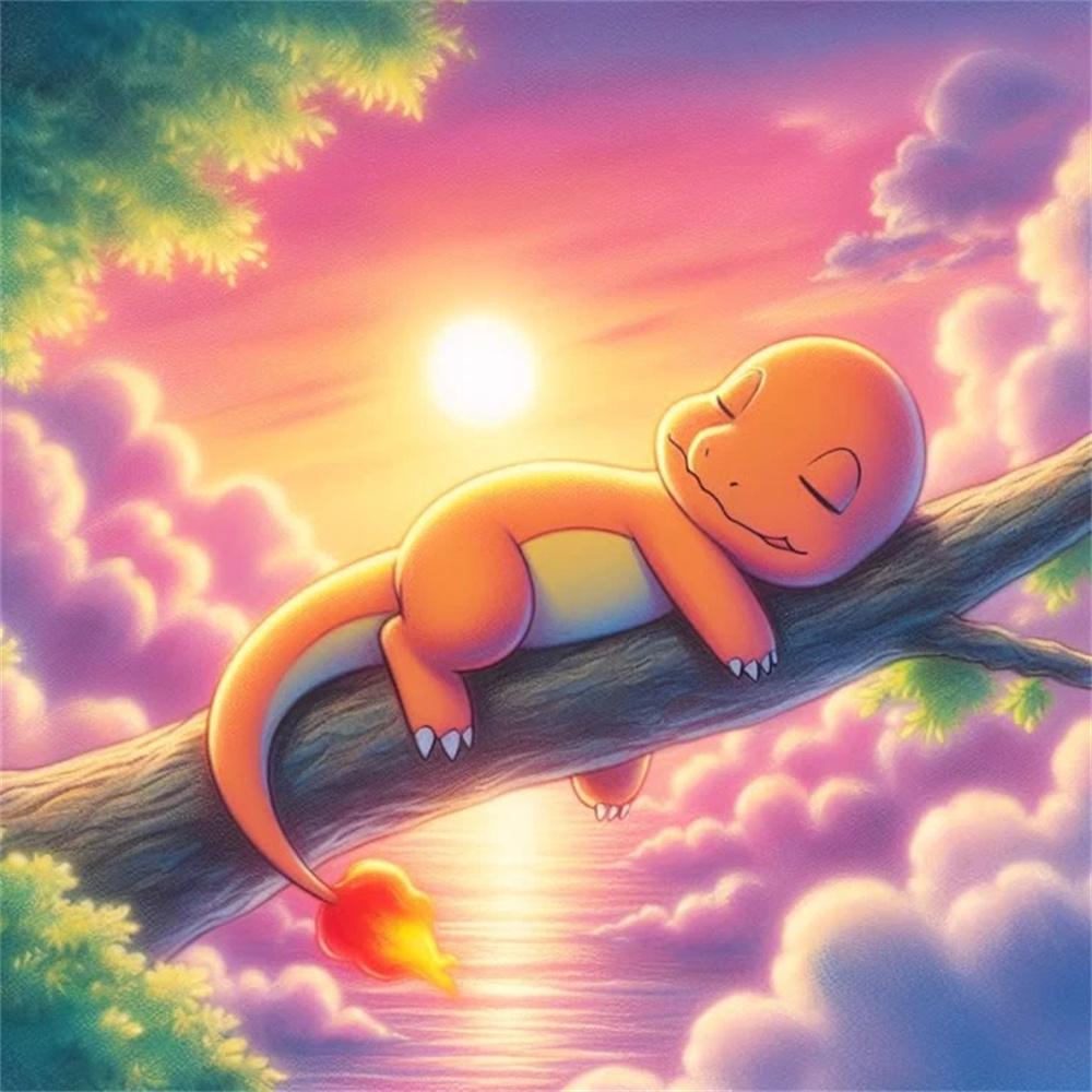 Cartoon und Anime Elfen Diamantmalerei Süßes Gengar Bild DIY Diamantstickerei Heimdekoration Interessantes Handwerk Kindergeschenk