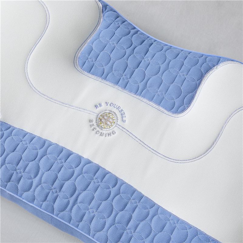 2024 New 4D Latex Neck Support Ergonomic Pillow 48x74cm 1pc Help Sleep Protect The Head and Neck Soft and Breathable
