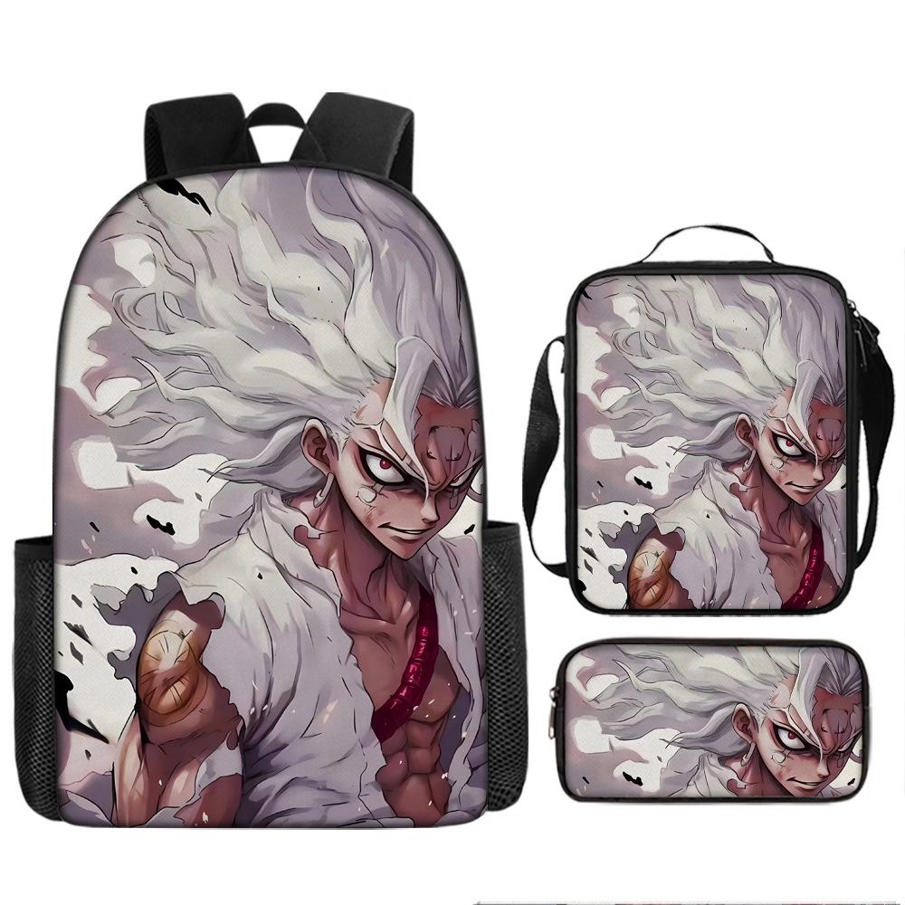 ONE PIECE Schoolbag Luffy Large-capacity Junior High School Students, Primary School Students, Grades 3 To 6, Junior High School Boys Backpack Set