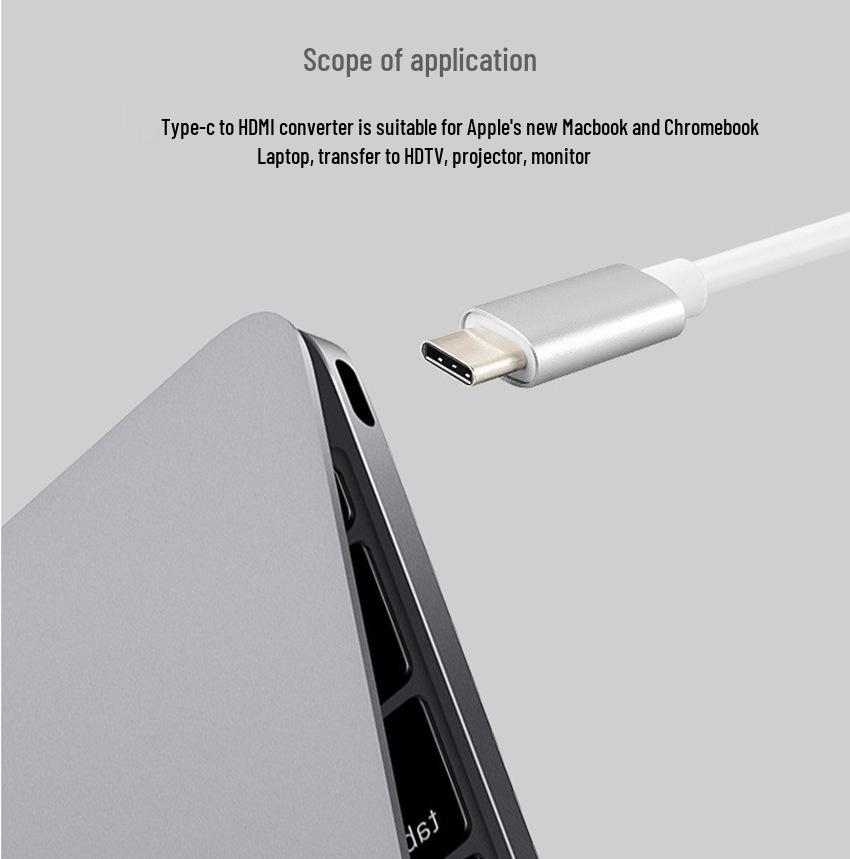 Type-C to HDMI Female Converter Dock for MacBook, Laptop, and Switch