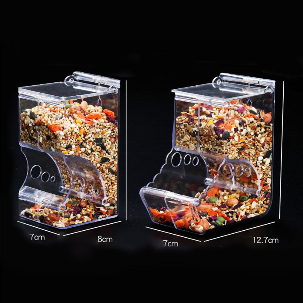 Hamster Automatic Transparent Food Feeder Plastics Simplicity Clear Strong Samll Animal Food Bowl Pet Supplies