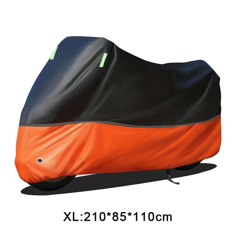 Universal Cod Waterproof Motorcycle Cover 4 Layers Thickened Rainproof Sunproof With Lock Holes Outdoor Protection Motor Cover