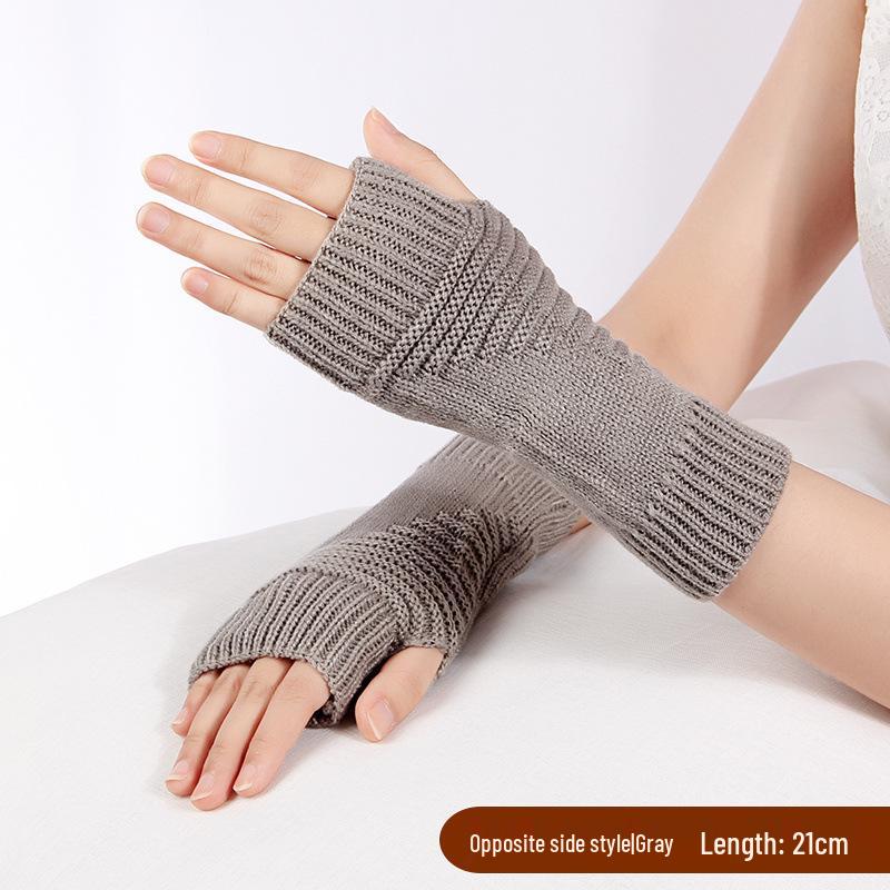 

Унисекс Шерстяные Вязаные Митенки: Европейский и американский стиль для осени/зимы One Size