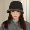 Autumn and Winter New Woolen Bucket Hat Women's Warm Ear Protector Basin Hat Elegant Fashion Bucket Hat