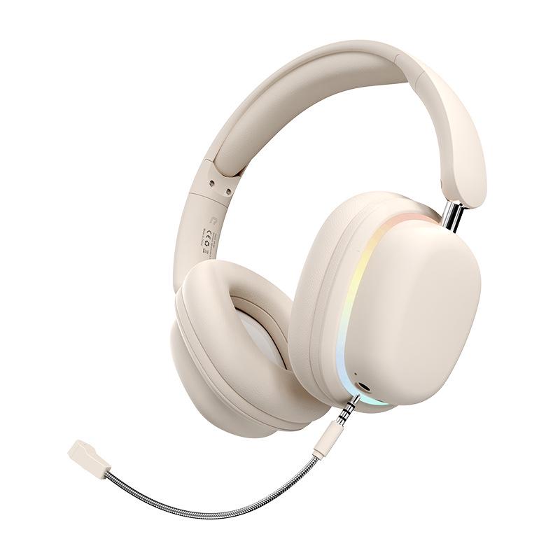 Glowing Wireless Bluetooth Gaming Headphones - Over-Ear with Long Battery Life