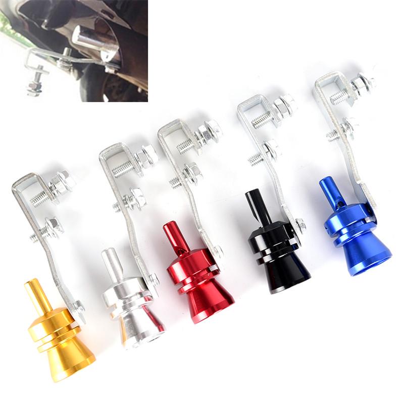 Motorbike Car Exhaust Fake Turbo Whistle Pipe Sound Muffler Blow Off Valve Universal Simulator Whistler