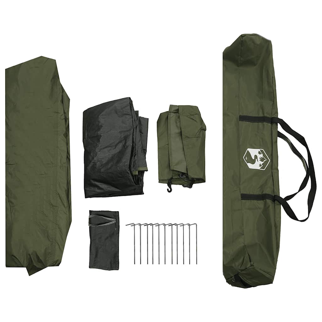 Fishing Tent for 4 Persons Olive Green Quick Release