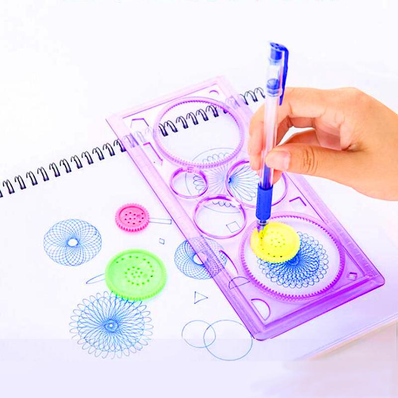 Kreativní malování Multifunkční puzzle Obkreslovací tělo Geometrické pravítko Studentská kreslicí pomůcka Malovací pravítko Učební umělecká pomůcka