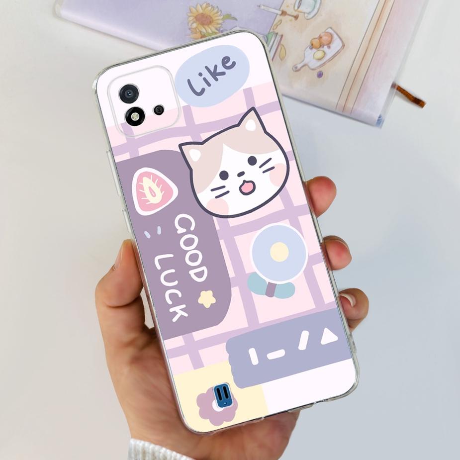 For Realme C11 2021 Case Cute Dinosaur Astronaurt Cover Soft Silicone Phone Case For Realme C11 2020 RealmeC11 2021 Fundas Coque