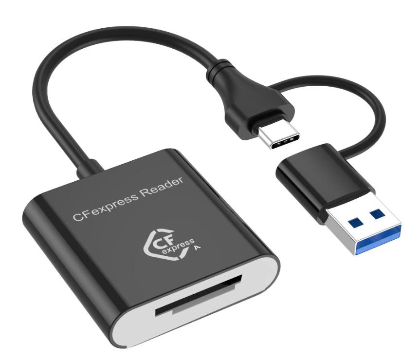 

Высокоскоростной кардридер CFexpress Type-B и SD 2.0 - USB 3.2, 10 Гбит/с