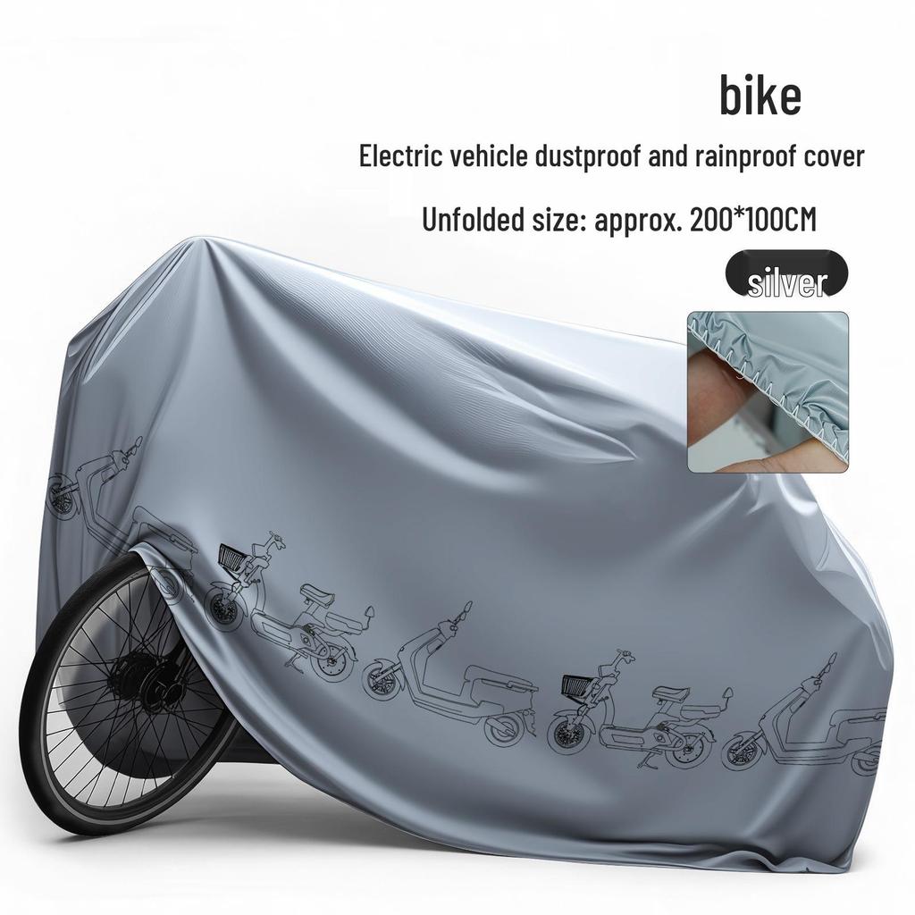 All-Weather Protection Cover for Electric Vehicles, Bicycles, Mountain Bikes, and Motorcycles