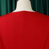 Women Solid High Waist Short Sleeve Pencil Bodycon Office Commute Dress