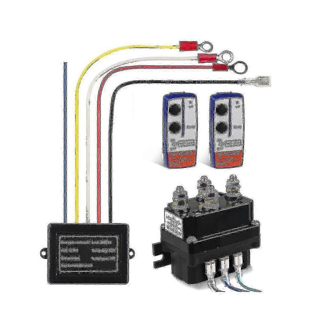 12v 250a Winch Remote Contactor Winch Control Solenoid Relay Twin Remote Kit Car Motorcycle Off Roa 25-26