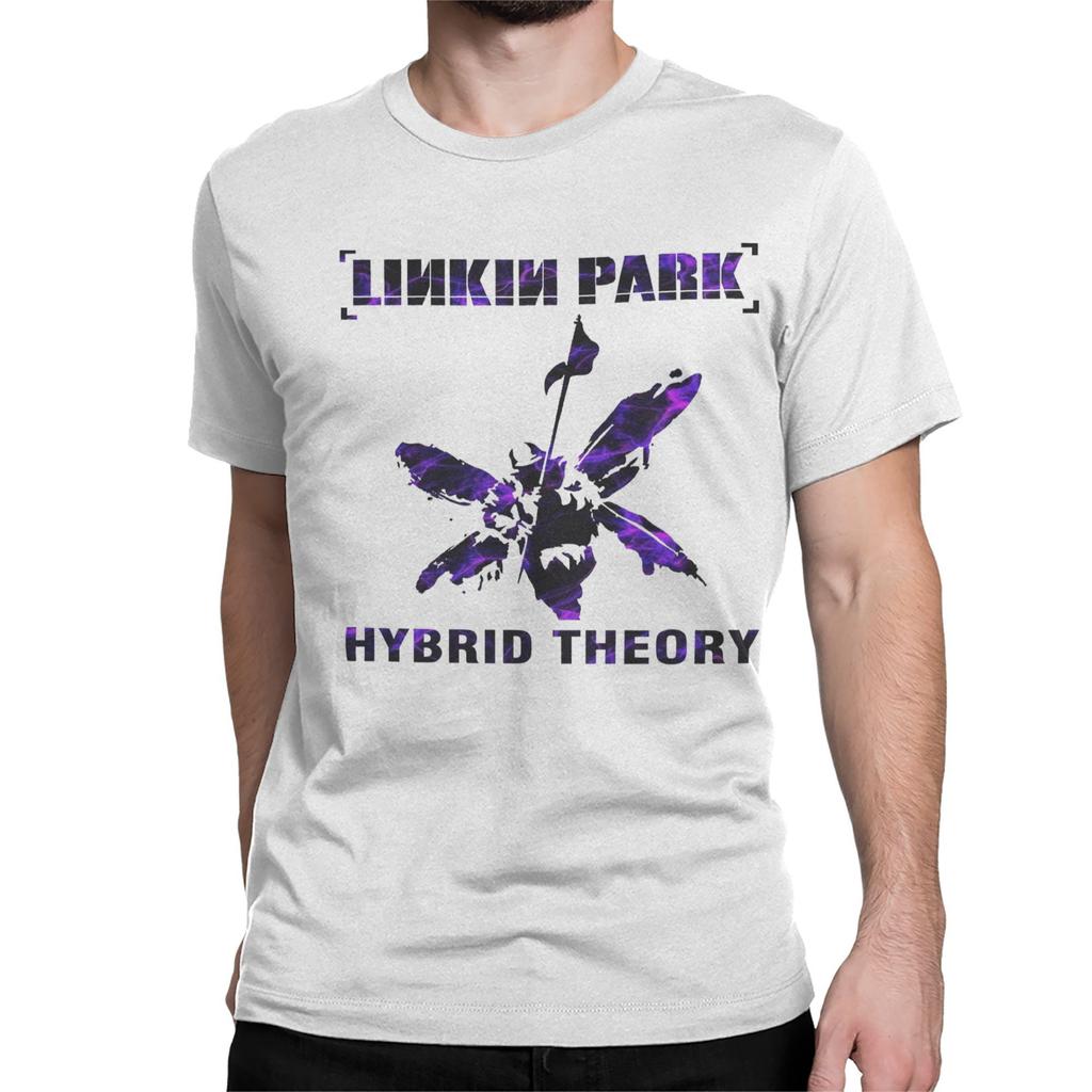 Men Women's Music Band Linkinparks Logo T Shirts Rock Pure Cotton Clothes Short Sleeve Round Collar Tee Shirt Gift T-Shirts