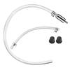 Motorcycle Maintenance Hose Kit with Clear Flexible Tube and Metal End Piece for Fluid Line Work and Garage Use