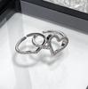 Love Simple Diamond-Set Zir*****Pening Simple Fashion Light Luxury High-End Niche Design Index Finger Combination Ring Women