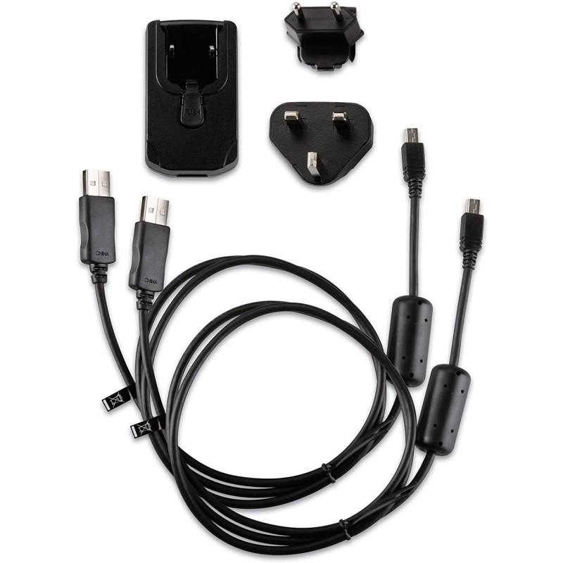 Garmin 010-11478-05 charger AC adapter with micro and mini USB cables Black