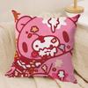 Cartoon G-gloomy Bear Cushion Cover Soft Plush Fabric Double-Sided Printed Cushion Covers for All Seasons Home Decor