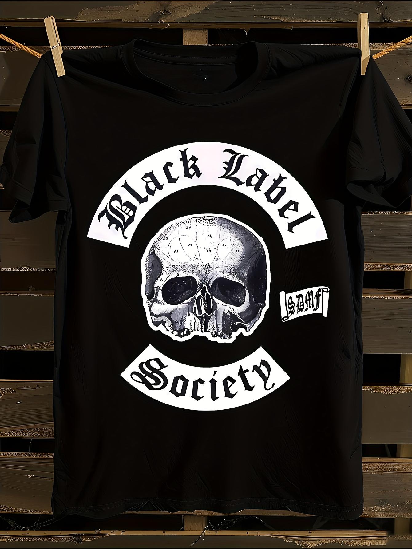 Black Label Society Logo and Iconic Skull and BLS Emblem ... XXXXL