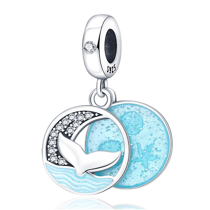 Ocean Trendy 925 Silver Dolphin Crab Boat Beach Charms Beads Fit 3mm Bracelets DIY Thoughtful Fine Jewelry Making Gifts