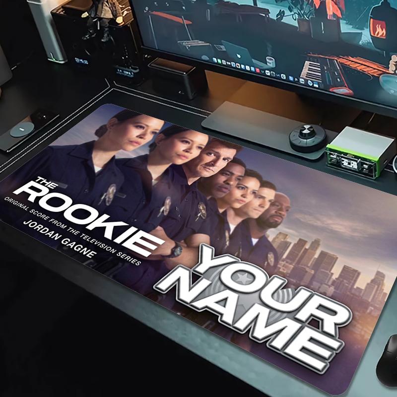 Custom Name THE ROOKIE Mouse Pad Large Gaming Table Cushion Non-slip Laptop Tablet Big Mousepad XXL Mat Mini PC Playmat With Lock edge_XIA