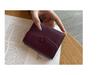 Genuine Leather Accordion Card Holder for Women - Compact, Anti-Demagnetization, Multi-Card Slots, Driver's License, Document Organizer