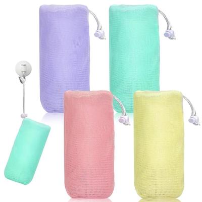 For Shower Foam Net Body Facial Cleaning Tool Exfoliating Mesh Soap Pouch New Design Soap Bags