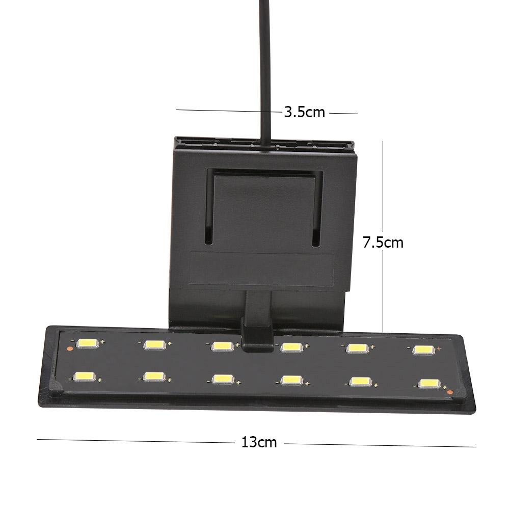 5W LED Planted Tank Light Waterproof Aquarium Light Sunrise-Daylight-Moonlight Mode Portable Energy Saving for Coral Reef Cabin