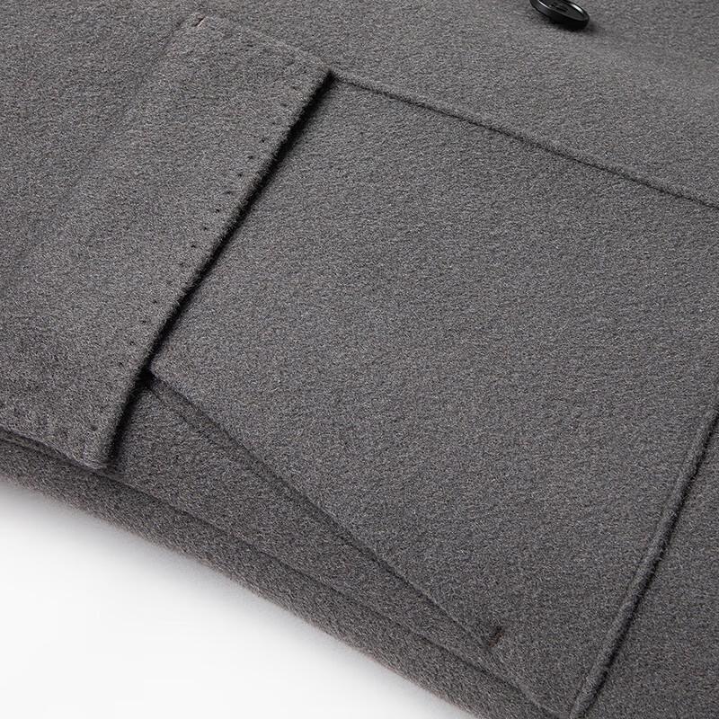 FAPAI Men's Merino Wool Blazer Collar Overcoat