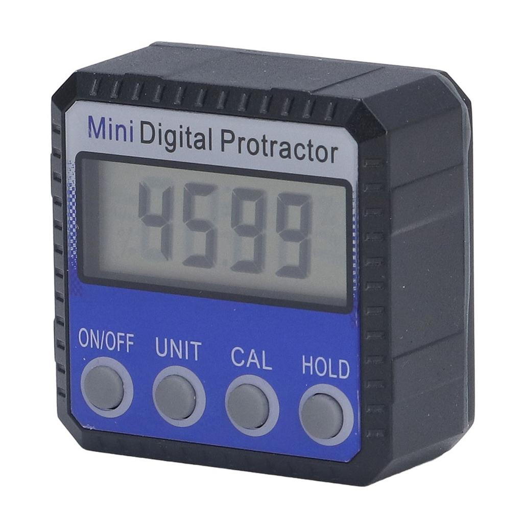 Digital Inclinometer Magnetic 360 Degrees  4 Units Portable Digital Angle Gauge for Angle Measurement Blue