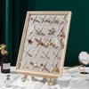 Solid Wood Jewelry & Hair Clip Display: Wall-Mounted Tray & Picture Frame