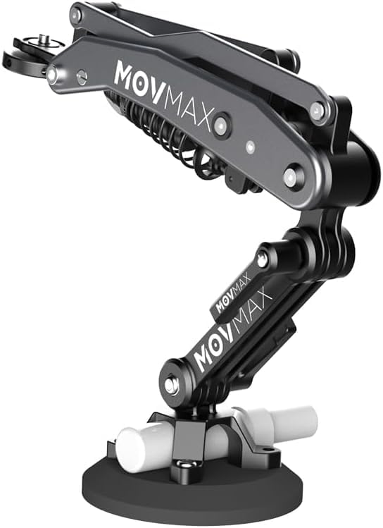Movmax Blade Arm Instruction Video Warranty for DJI Pocket Insta and GoPro HERO 12 Cameras with N2 Arm Technology and Universal Locking Screws