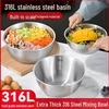 ZISIZ 316 Food-Grade Stainless Steel Mixing Bowl
