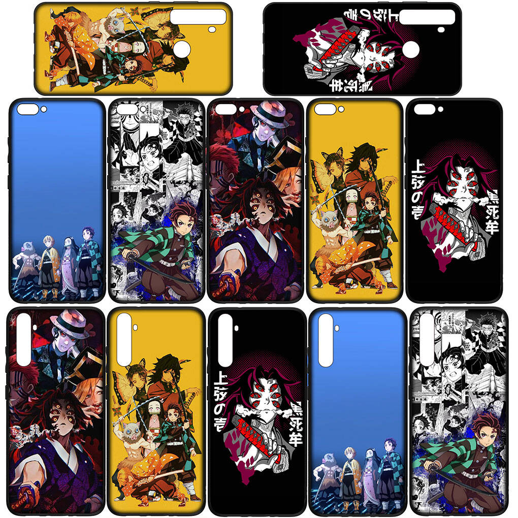 Für Samsung Galaxy S25 S24 S23 iPhone 17 16 15 Xiaomi Redmi Note 14 13 12 11 Plus Pro Max Hülle Demon Slayer Kokushibo Kamado Tanjiro OPPO Huawei Abdeckung