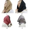 Adult Cotton Headscarf for Outdoor Winter Warm Quilted Hat Hooded Shawl Hat Windproof Puffer Hat Unisex Casual Headwear