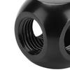 G1/4 Threaded Water Cooling Fitting 3 Way 3 Way Brass Adapter  Computer Water Cooling
