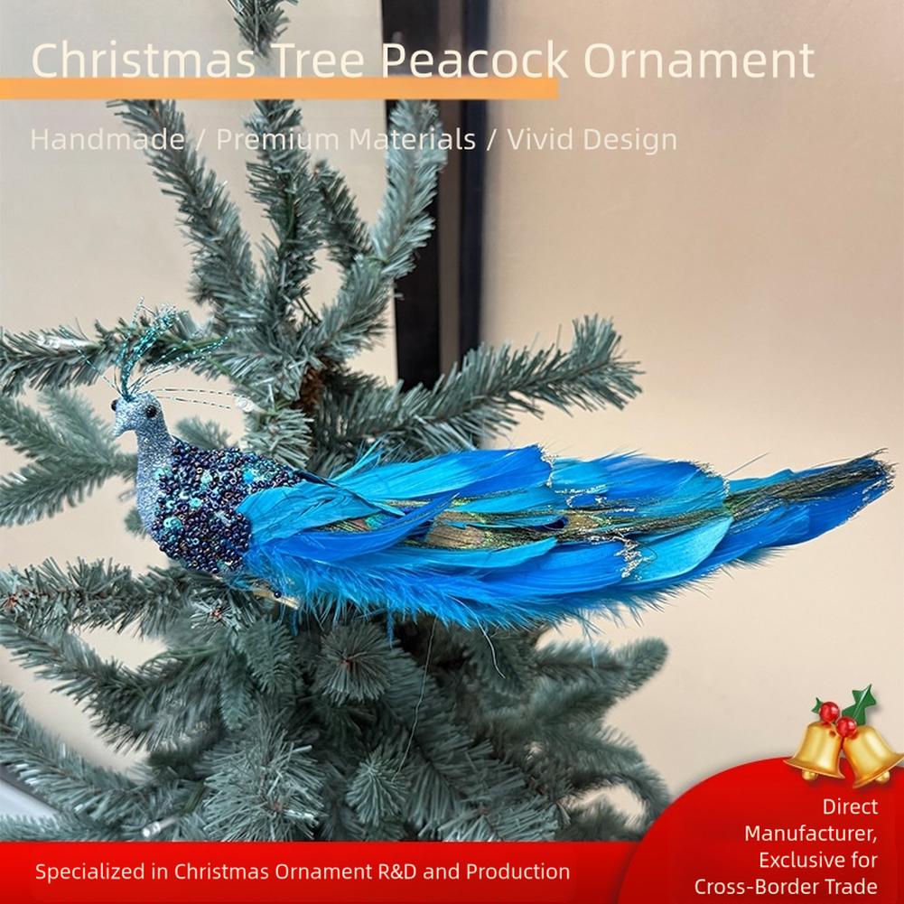 3d Peacock Hanging Ornament Festive Decoration 30*9*7cm 3D Peacock Craft Artistic Craftsmanship Depth And Appeal