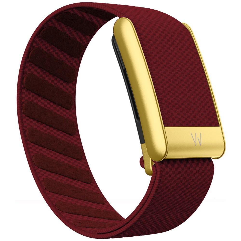 Suitable for Whoop 5.0 Wristband Strap, Nylon Woven Elastic Whoop MG Sports Replacement Strap, W Logo Gold Metal