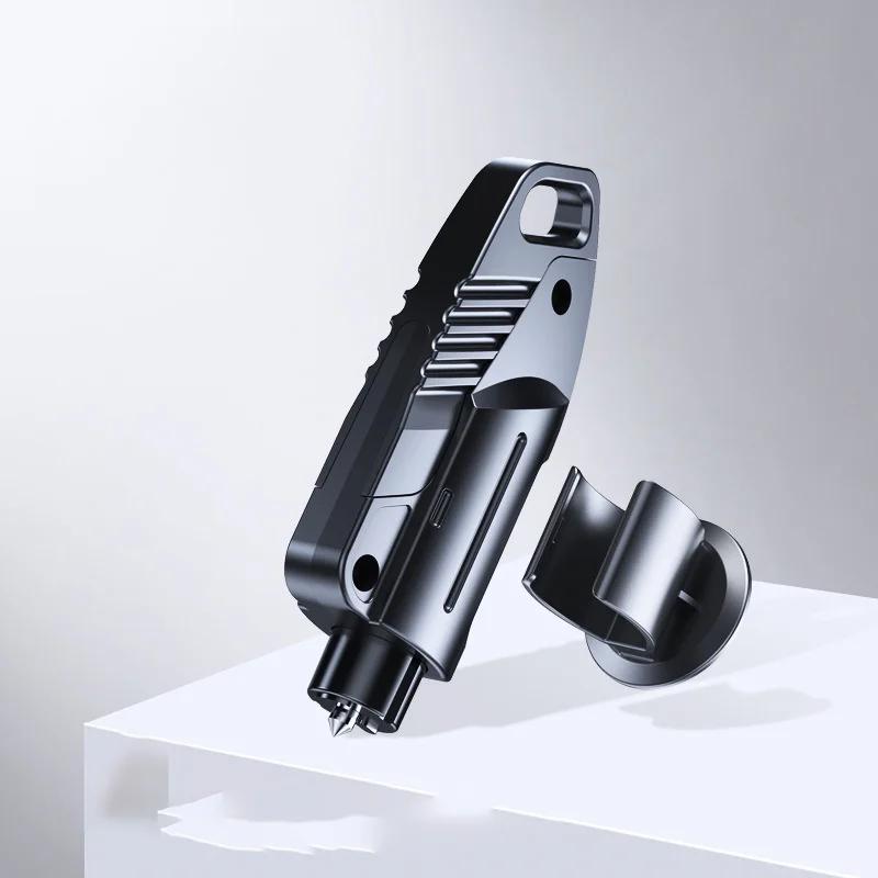 Mini Car Safety Hammer 2-In-1 Life Saving Escape Women Keychain Rescue Tool Window Glass Breaker Seat Belt Cutter Car Emergency