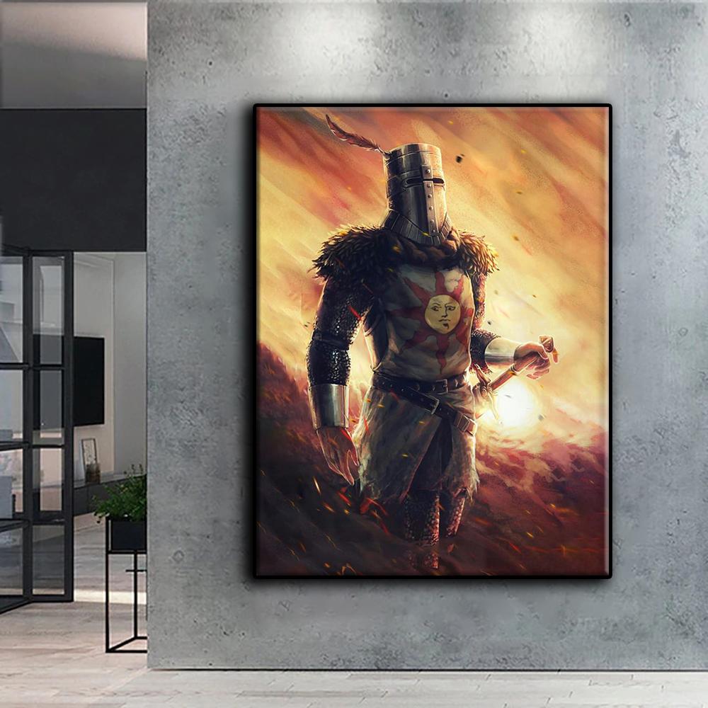 Popular 5D Diy Cross Stitch Game Dark Souls Painting Full Drill Cross-Stitch Crafts Kit Wall Sticker Home Decor