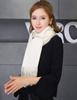 Thick Cashmere 60cm Wide X 200cm Long [RAINBOW] Large, 100% Stole, Plaid, (Original White)